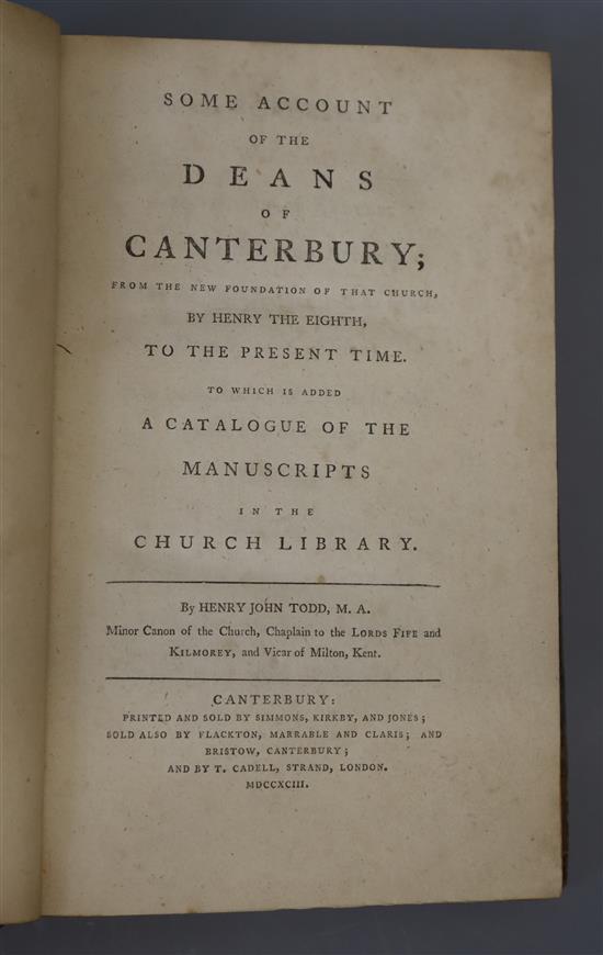 Canterbury Interest: A Citizen [Alderman Cyprian Rondeau Bunze] - A Translation of the Several Charters ... granted ... to the Citizens